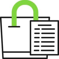 Shopping List Icon Design vector