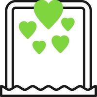 Beach wedding Icon Design Symbol vector