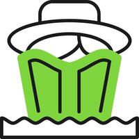 Beach reading Icon Design Symbol vector
