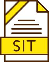 SIT Icon Design vector
