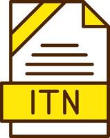 ITN Icon Design vector