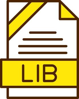 LIB Icon Design vector