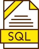 SQL Icon Design vector