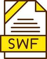 SWF Icon Design vector