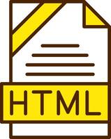HTML Icon Design vector