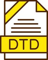 DTD Icon Design vector