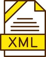 XML Icon Design vector
