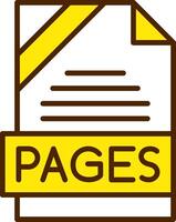 PAGES Icon Design vector
