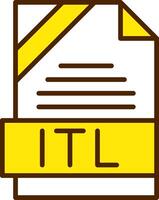 ITL Icon Design vector
