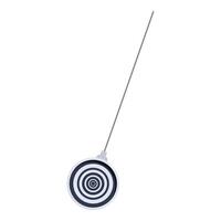 Hypnosis pendulum swinging on string with circular pattern vector