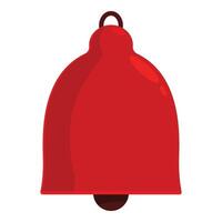Red bell ringing announcing important event vector