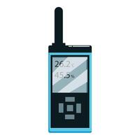 Portable digital thermohygrometer showing temperature and humidity level vector