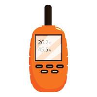 Digital thermohygrometer showing temperature and humidity level vector