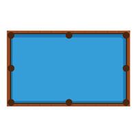 Empty pool table waiting for players to start game vector