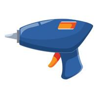 Blue glue gun waiting for trigger to be pulled vector