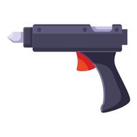 Electric hot glue gun with red trigger for diy projects vector
