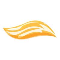 Flowing liquid honey splashing with motion trails vector
