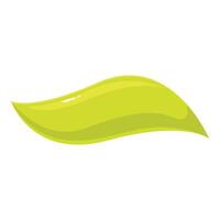 Green liquid wave flowing with glossy surface vector