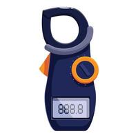 Digital clamp meter showing measurement result vector