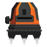 Modern laser level tool for marking and alignment during construction works vector