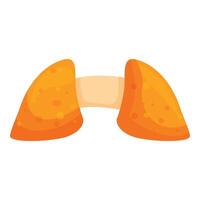 Single orange mushroom growing in the forest vector