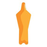Golden mannequin posing with nothing on display vector