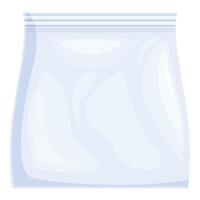 Realistic empty freezer bag isolated on white background vector