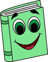 Cartoon Book. Illustration of Funny School Character. vector