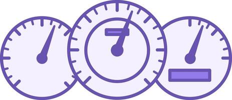 Colored Speedometer Icon. Icon of Vehicle Speedometers. Speed indicator. Car service concept vector