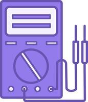 Colored Multimeter Icon. Electrical Service Icon. Electrical Measurements, Testing, and Troubleshooting. Car service concept vector