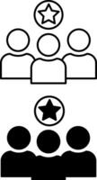 Member Icons. Premium Group Member Icon. VIP client concept vector