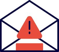 Hard Bounce Line Red Filled Icon vector