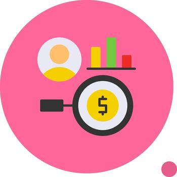 Consumer Behavior Flat Shadow Icon vector