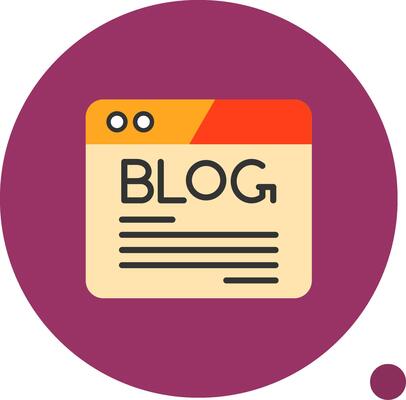 Blog Flat Shadow Icon