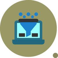 Conversion Flat Shadow Icon vector