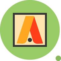 Google Adwords Flat Shadow Icon vector