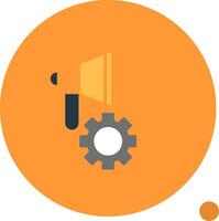 Campaign Optimization Flat Shadow Icon vector