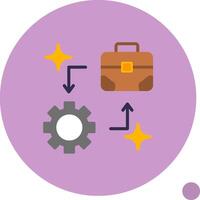 Business Development Flat Shadow Icon vector