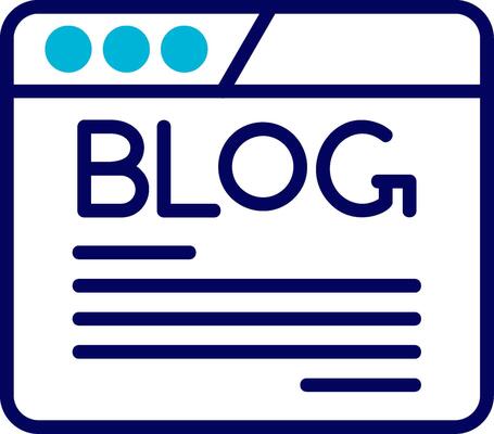 Blog Blue Mixed Icon
