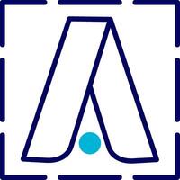 Google Adwords Blue Mixed Icon vector