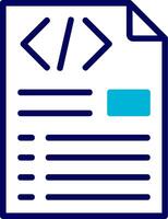 Header Code Blue Mixed Icon vector
