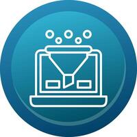 Conversion Glyph Gradient Button Icon vector