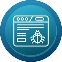 Crawler Glyph Gradient Button Icon vector