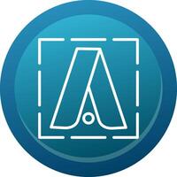 Google Adwords Glyph Gradient Button Icon vector