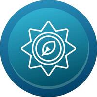 Organic Glyph Gradient Button Icon vector