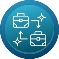 B2B Glyph Gradient Button Icon vector