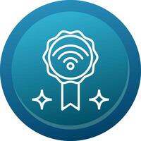 Good Internet Glyph Gradient Button Icon vector