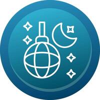 Nightlife Glyph Gradient Button Icon vector