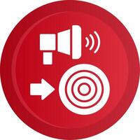 Call To Action Glyph Gradient Button Icon vector