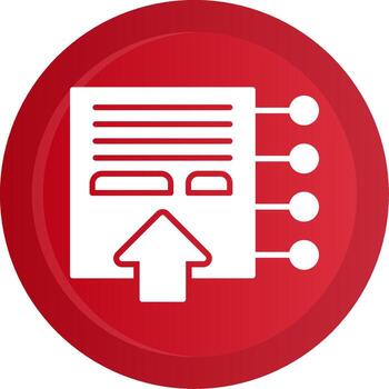 interactivo contenido glifo degradado botón icono vector